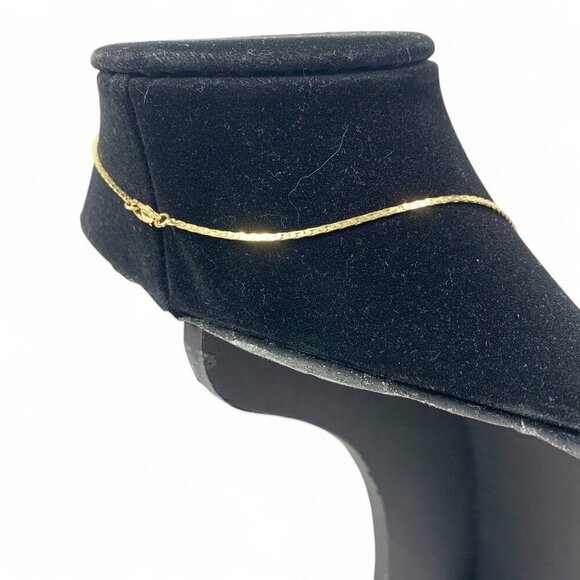 Vintage Repurposed Necklace Gold Tone Cocoon Link Chain & Filagree Pendant 24" - Picture 3 of 7